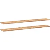vidaXL Wandschappen 2 st zwevend olieafwerking 160x20x2 cm acaciahout