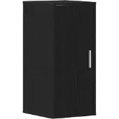 vidaXL Schoenenkast 32x35x70 cm spaanplaat zwart eikenkleurig
