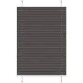 vidaXL Plissé rolgordijn 100x100 cm stofbreedte 99,4cm polyester zwart