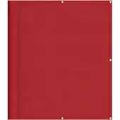 vidaXL Balkonscherm Rood 120x700 cm 100% Polyester Oxford