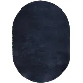 vidaXL Hoogpolig vloerkleed NAVARRA 300x200 cm polyester marineblauw