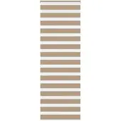 vidaXL Zebra Blind 90x230 cm stofbreedte 85,9 cm polyester zandbruin