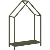 vidaXL Brandhoutrek 60x25x90 cm koudgewalst staal olijfgroen
