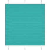 vidaXL Plissé rolgordijn 115x100cm stofbreedte 114,4cm petrol groen
