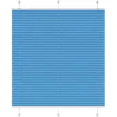 vidaXL Plissé rolgordijn 120x150cm stofbreedte 119,4cm polyester blauw
