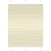vidaXL Plissé rolgordijn 110x100cm stofbreedte 109,4cm polyester crème