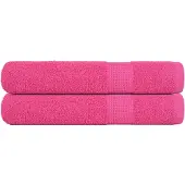 vidaXL Saunahanddoeken FROGN 2 st 80x200 cm 360 g/m² roze