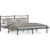 vidaXL Bedframe zonder matras 183x213cm spaanplaat sonoma eikenkleurig