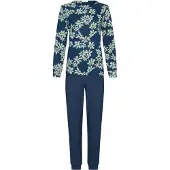 Pastunette Pyjama 'Nordic Bloom' donkerblauw
