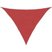 vidaXL Zonnezeil 160 g/m² 3x3x4,2 m HDPE rood