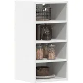 vidaXL Bovenkast Riga 30x29,5x60 cm bewerkt hout wit