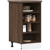 vidaXL Onderkast Riga, bruin, eikenlook, 40x44,5x81,5 cm, houtvezel