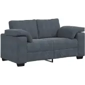 vidaXL Loveseat bank 160x77x82 cm fluweel donkergrijs