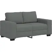 vidaXL 2-zitsbank 160x77x82 cm stof donkergrijs