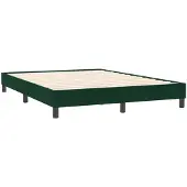 vidaXL Bedframe zonder matras, donkergroen, 140x210 cm, fluweel