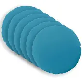 vidaXL Kussensloop 6 st HEERLEN Lichtblauw Diam. 30 cm Polyester