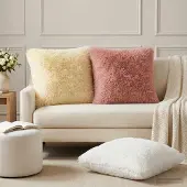 vidaXL Kussensloop 2 pcs HEERLEN Roze 60 x 60 cm PV Fleece