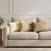 vidaXL Kussensloop 6 pcs HEERLEN Beige 30 x 50 cm Polyester