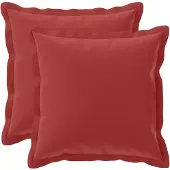 vidaXL Kussensloop 2 st HOUTEN Wijnrood 50 x 50 cm Polyester