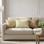 vidaXL Kussensloop 2 st HOUTEN Taupe 40 x 60 cm Polyester