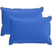 vidaXL Kussensloop 2 st HOUTEN Koninklijk Blauw 50 x 80 cm Polyester