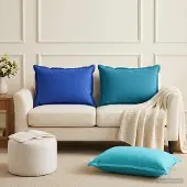 vidaXL Kussensloop 2 st HOUTEN Koninklijk Blauw 50 x 80 cm Polyester