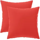 vidaXL Kussensloop 2 st HEERLEN Rood 40 x 40 cm Polyester