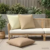 vidaXL Kussensloop 6 st HEERLEN Taupe 65 x 65 cm Polyester