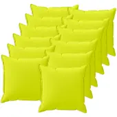 vidaXL Kussensloop 12 st HOUTEN Heldere Groen. 40 x 40 cm Polyester