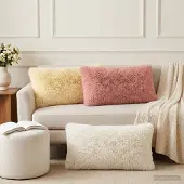 vidaXL Kussensloop 6 st HEERLEN Roze 40 x 70 cm PV Fleece
