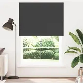 vidaXL Rolgordijn verduisterend 165x230 cm stofbreedte 161,6 cm zwart