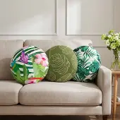 vidaXL Kussensloop 6 pcs HEERLEN Blad Design Ø 40 cm Polyester
