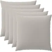 vidaXL Kussensloop 6 st HEERLEN Grijs 80 x 80 cm Polyester