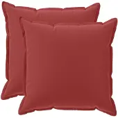 vidaXL Kussensloop 2 st HOUTEN Wijnrood 65 x 65 cm Polyester
