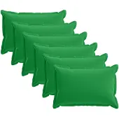vidaXL Kussensloop 6 st HOUTEN Groen 50 x 75 cm Polyester