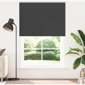 vidaXL Rolgordijn verduisterend 155x210 cm stofbreedte 151,6 cm zwart