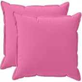 vidaXL Kussensloop 2 st HOUTEN Roze 80 x 80 cm Polyester