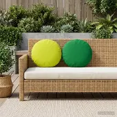 vidaXL Kussensloop 6 pcs HEERLEN Groen Ø 40 cm Polyester