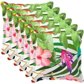 vidaXL Kussensloop 6 st HOUTEN Zwart 80 x 80 cm Polyester