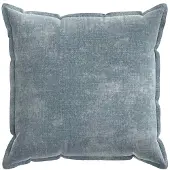 vidaXL Kussensloop 2 st HOUTEN Lichtblauw 80 x 80 cm Chenille Stof