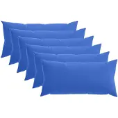 vidaXL Kussensloop 6 pcs HEERLEN Koninklijk Blauw 40 x 70 cm Polyester