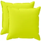 vidaXL Kussensloop 2 st HOUTEN Heldere Groen. 65 x 65 cm Polyester