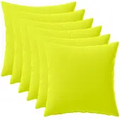 vidaXL Kussensloop 6 st HEERLEN Heldere Groen. 30 x 30 cm Polyester