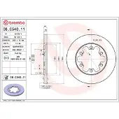 Brembo Remschijf 08C54011 achter, volledig, 1 Stuk
