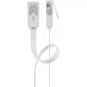 Goobay CAT 5e Flat-Patch Cable U/UTP, white 20 m