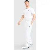 Nike Herenbroek van geborstelde fleece met boorden Club - Wit- Heren, Wit