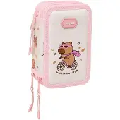 Safta Capibara Etui Wit,Roze Man