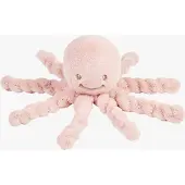 Nattou Lapidou Doudou Knuffel Octopus - 22 cm - Poederroze