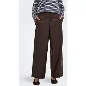 ONLY Wijdte broek in leerlook model 'NELI'