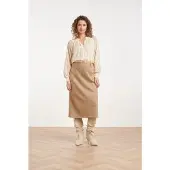 Smashed Lemon Midi rok van faux suède |